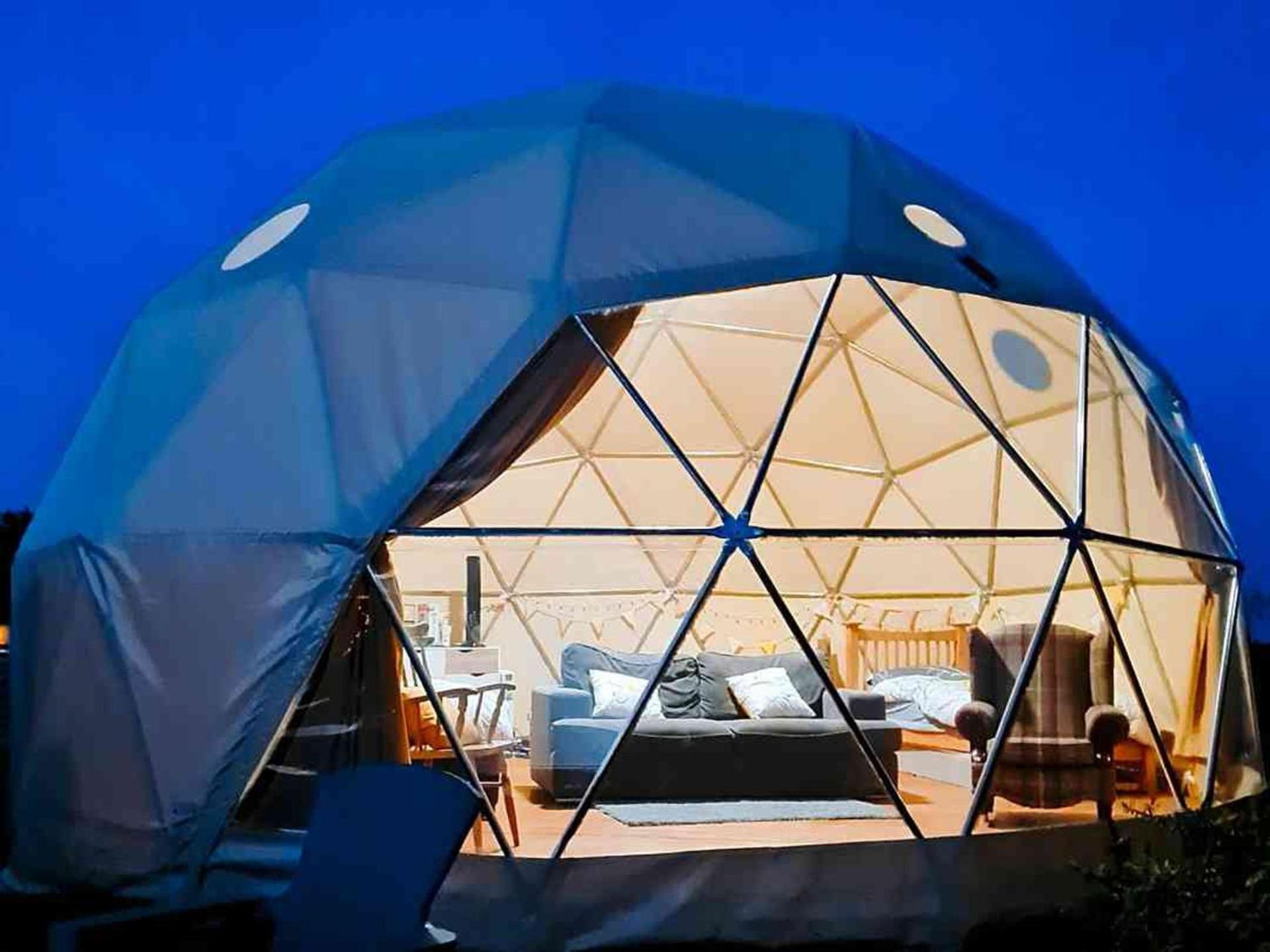 Geodome With Sea Views Near Pendine Villa Exteriör bild