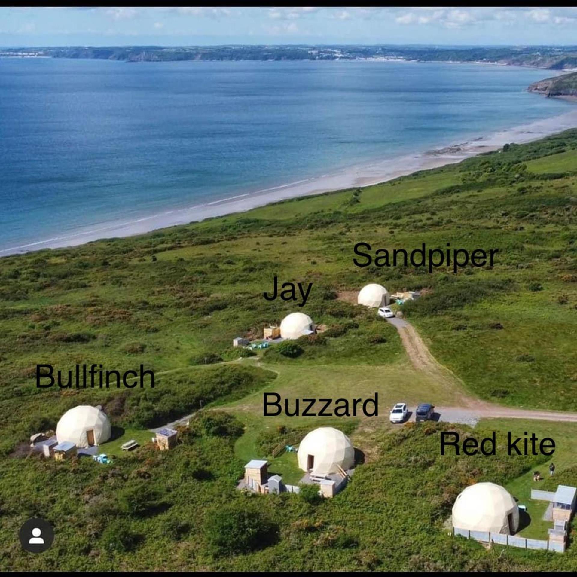 Geodome With Sea Views Near Pendine Villa Exteriör bild